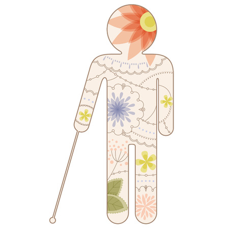 Vector sign of the blind painted vintageのイラスト素材
