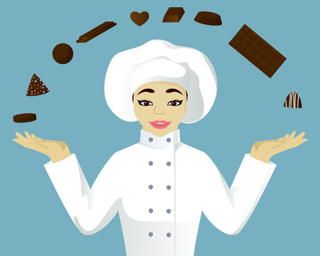 Chocolatiers cartoonのイラスト素材