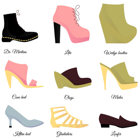 Shoes setのイラスト素材