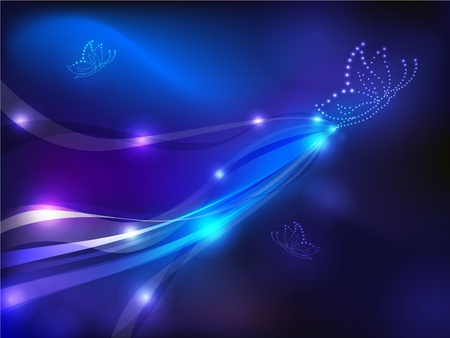 Abstract with butterfliesのイラスト素材