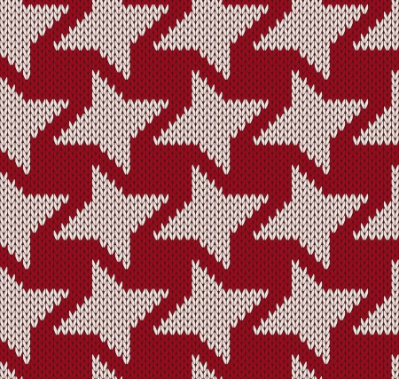Knitted background with geometric figure seamlessのイラスト素材