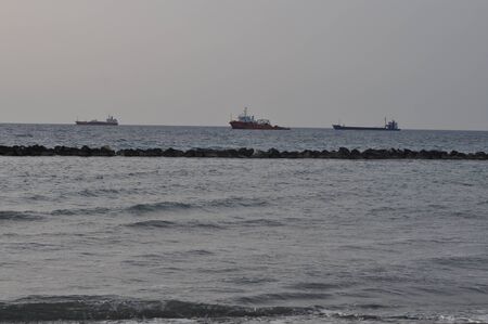 The beautiful Limassol Beach in Cyprus