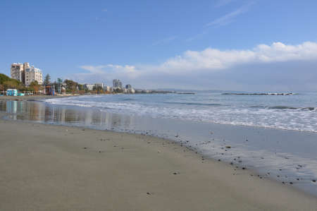 The beautiful Limassol Beach in Cyprus