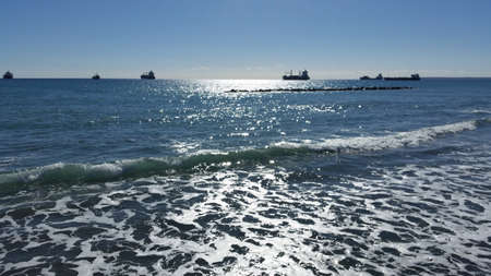 The beautiful Limassol Beach in Cyprus
