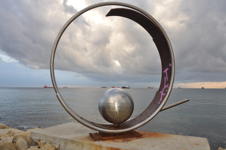 The beautiful Limassol Molos in Cyprusのeditorial素材