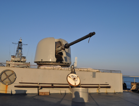 The beautiful warship on sea.のeditorial素材