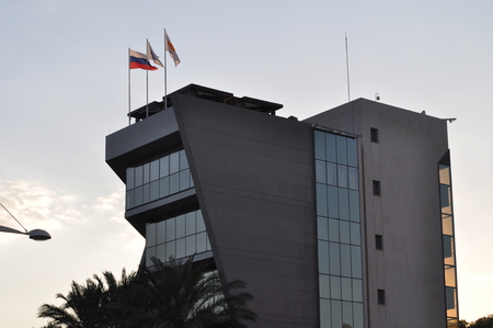 The beautiful Business office building in Limassol in Cyprusのeditorial素材