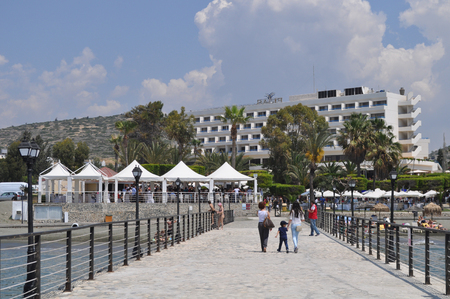 The beautiful Hotel building Limassol in Cyprusのeditorial素材