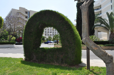 The beautiful Garden at Elias Beach Hotel Limassol (Cyprus)の写真素材