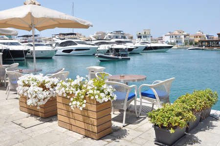 The beautiful Limassol Marina in Cyprusのeditorial素材
