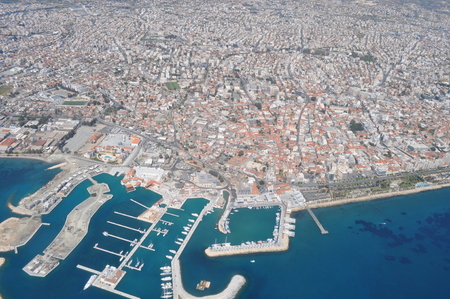 The beautiful Overview Limassol Marina in Cyprusのeditorial素材