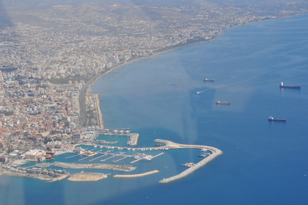 The beautiful Overview Limassol Marina in Cyprusのeditorial素材