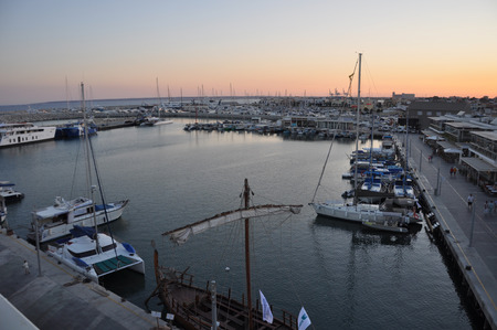 The beautiful Old Port Limassol in Cyprusのeditorial素材