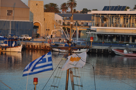 The beautiful Old Port Limassol in Cyprusのeditorial素材