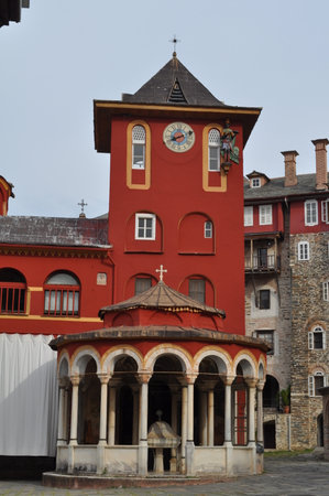 The Monastery of Vatopedi is a monastery built on Mount Athosのeditorial素材
