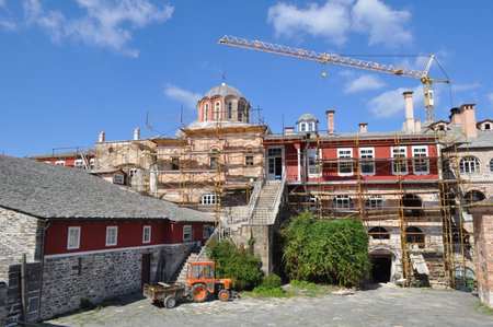 The Monastery of Vatopedi is a monastery built on Mount Athosのeditorial素材