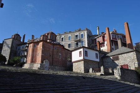 The Monastery of Vatopedi is a monastery built on Mount Athos