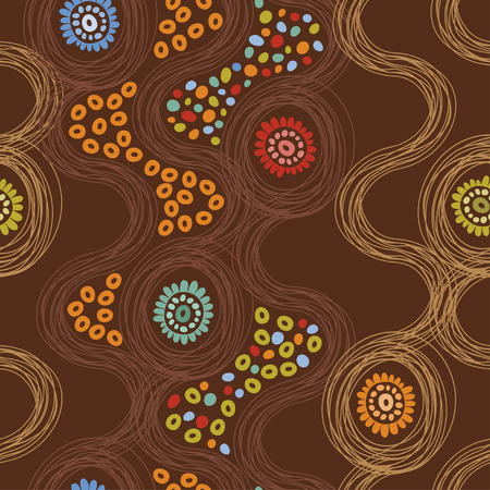 Seamless floral pattern  Abstract background のイラスト素材