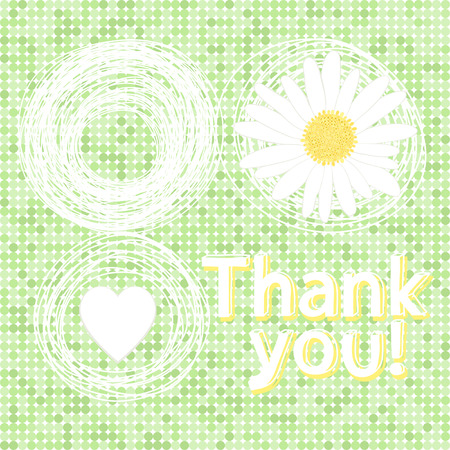 Thank you cardのイラスト素材