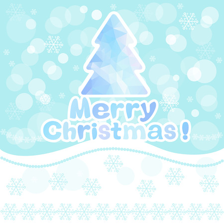 Christmas Greeting Card. Merry Christmas lettering, vector illustrationのイラスト素材