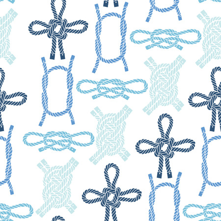 Seamless pattern with colorful marine knots.のイラスト素材