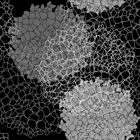 seamless floral pattern with hydrangea.のイラスト素材