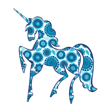 Unicorn. Vector illustration.のイラスト素材
