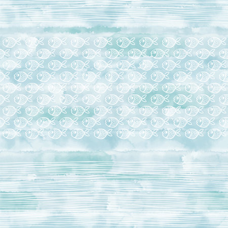 vector fish background.のイラスト素材
