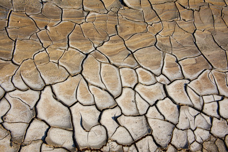 cones of mud volcanoes from which rivers of mud flow