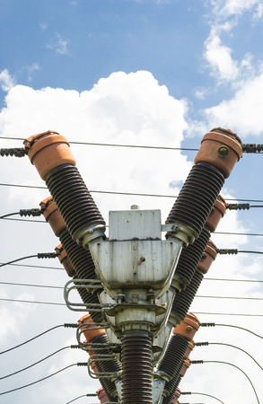 Series of big electric coils for electrical energy distributionの写真素材