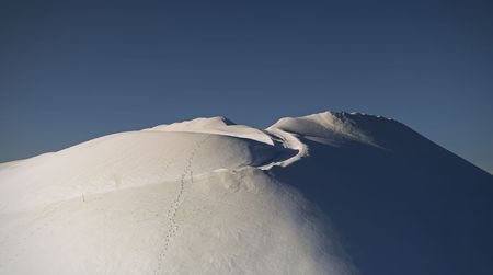 winter peakの写真素材