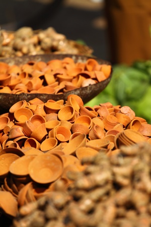 Traditional asian market in India.の写真素材