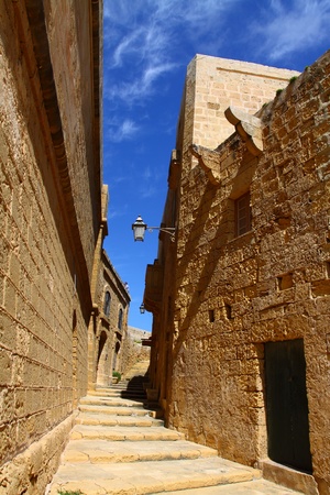 View of Rabat (Victoria) fortress (Gozo, Maltese islands) のeditorial素材