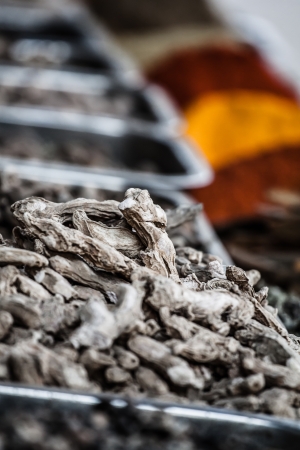 Traditional spices market in India. ( HDR image )の写真素材