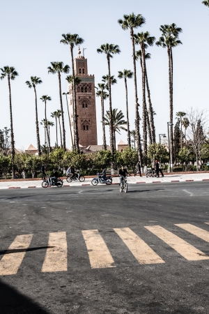 Morocco. Marrakech. Mosque of Koutoubia ( HDR image )の写真素材