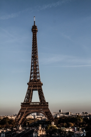 The Eiffel tower is one of the most recognizable landmarks in the world. ( HDR image )