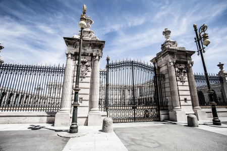 Madrid Royal Palace. Palacio de Oriente, Madrid landmark, Spain. ( HDR image )のeditorial素材