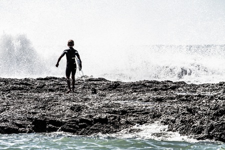 Surfing beaches in Queensland, Australia ( HDR image )の写真素材