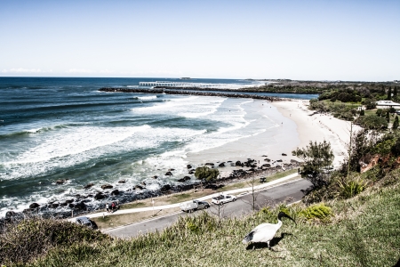 Beach in Goldcoast, Queensland, Australia の写真素材