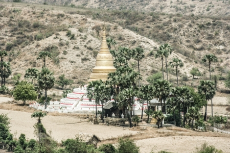 Typical landscape in Myanmarの写真素材