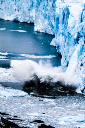View of the magnificent Perito Moreno glacier, patagonia, Argentina. ( HDR image )