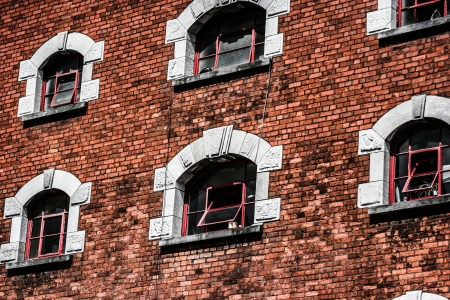 Traditional architecture in Cork, Ireland.の写真素材