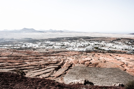 Traditional house, Lanzarote, Canary islands, Spain の写真素材
