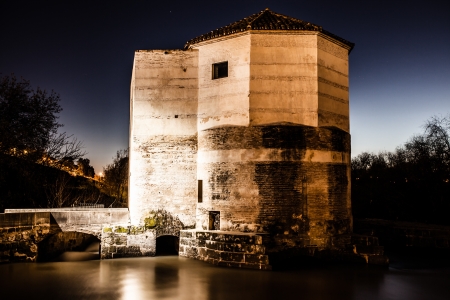 Twilight in the city of Cordoba, Andalusia, Spainの写真素材