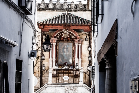 Moorish Barrio de la Villa, Priego de Cordoba, Andalusia, Spainのeditorial素材