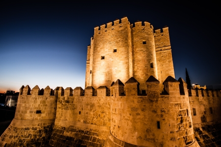Views Calahorra Tower, the Roman bridge and the mosque in Cordoba (Spain), monuments named World Heritage by UNESCO. のeditorial素材