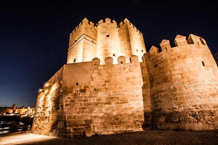 Views Calahorra Tower, the Roman bridge and the mosque in Cordoba (Spain), monuments named World Heritage by UNESCO. のeditorial素材