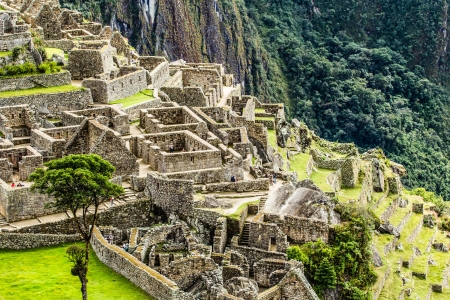 Machu Picchu, the ancient Inca city in the Andes, Peru のeditorial素材