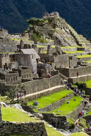 Machu Picchu, the ancient Inca city in the Andes, Peru のeditorial素材