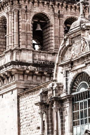 Cathedral in the city of Cuzco, Peruの写真素材